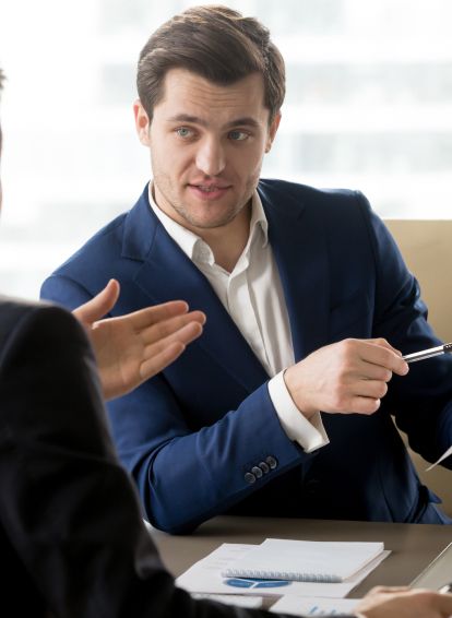 Business professional in a meeting